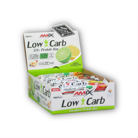 15x Baton Proteic Low Carb 33% 60g - portocaliu