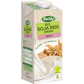 Băutură organică de soia și orez Natur BERIEF 1 l