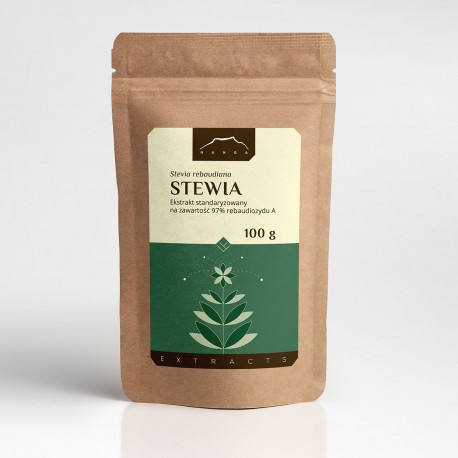 Extract de Stevia 97% - Stevia rebaudiana Bertoni - 100g