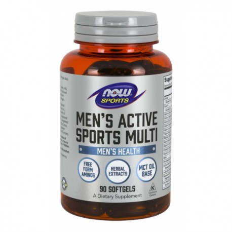 Sporturi active pentru bărbați Multi - NOW Foods, 90cps