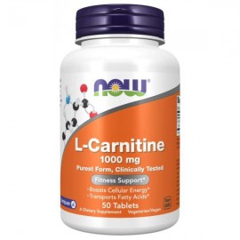 L-Carnitină 1000 mg - NOW Foods, 50tbl