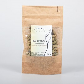 Cardamom cu coajă - Elettaria cardamomum - 50g întreg