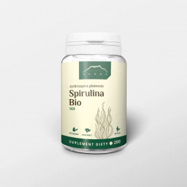 Spirulină comprimate 500 mg - Arthrospira platensis - 100g (200 comprimate)