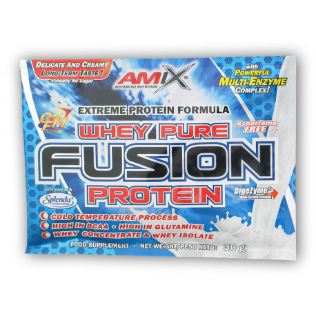 Whey Pure Fusion Protein 30g plic - căpșuni