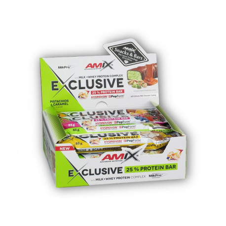 12x Exclusive Protein Bar 85g - tort cu unt de arahide