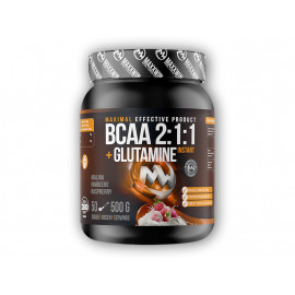 BCAA + Glutamină 500g - zmeură