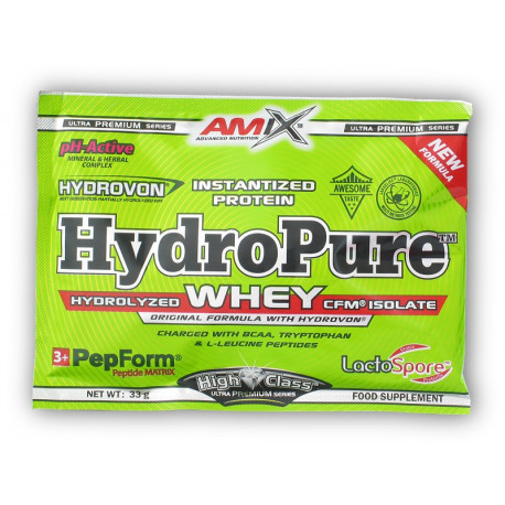 Hydro Pure Whey 33g acțiune - ciocolată dublă