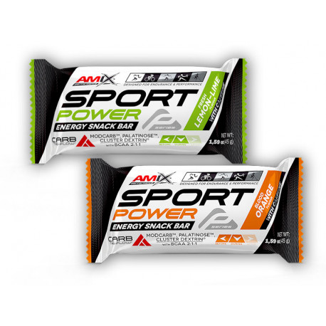 Sport Power Energy Snack Bar Cu Caffein 45g - lămâie lime